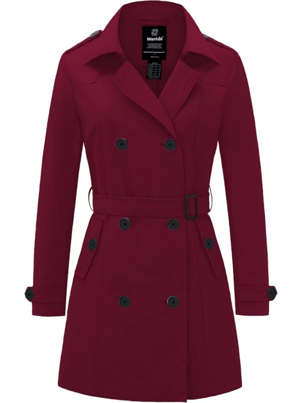 Classic Women's Trench Coat with Belt | Stylish Lapel Outerwear for All Seasons